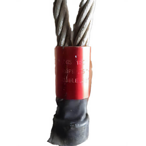 Slingco® ZCS1801 Red Cable Grip, Red, 0.75 - 1.10 Rope dia, 74 in OAL, 20,000 lb Breaking Load Limit