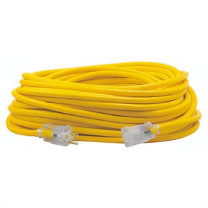 Southwire® 1689SW0002 Polar/Solar™ 100 ft, 12/3 SJE OOW, Standard Extension Cord, Yellow