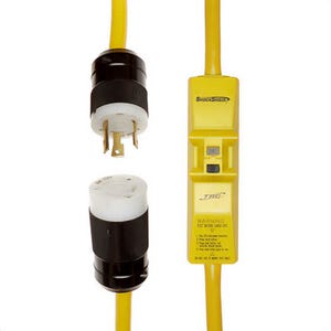 Southwire® 44720013-2 GFCI Twist Lock Cord, (3) 10 AWG SJTW Conductor, 6 ft L, 240 VAC