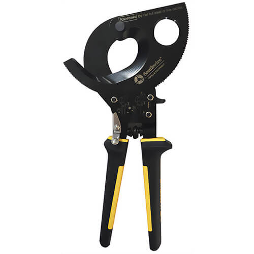 Southwire® Wire/Cable Cutter, Ratcheting, 750 to 1000 kcmil, 9 in Overall Length, Comfort Grip Handle, Blue/Yellow