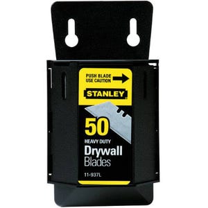 Stanley® 11-937L Utility Knife Blade, Sharp Point/Straight Edge, 2-3/8 in L x 3/4 in W, 0.025 in Thick, Carbon Steel