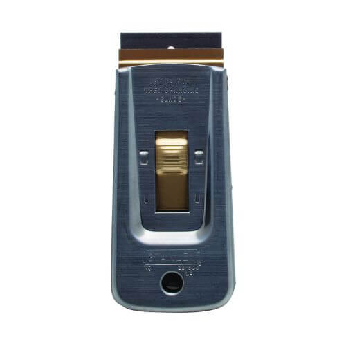 Stanley® 28-500 Retractable Blade Position 1 Razor Scrapper, 3-3/4 in L x 1-1/2 in W, Carbon Steel Blade, Steel Handle