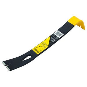 Stanley® Wonder Bar® 55-515 Pry Bar, Beveled/Nail Slotted Tip, 12-3/8 in OAL, Forged High Carbon Steel