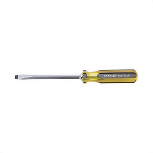 Stanley® 66-176-A 100 Plus® Screwdriver, 5/16 in Slotted Standard Point, Alloy Steel Shank, 11 in OAL, Acetate Handle
