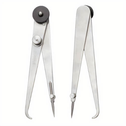 Starrett® 42-6 42 Series Lock Joint Hermaphrodite Caliper, 8 in, High Grade Steel