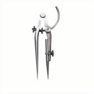 Starrett® 92-6 92 Series Spring Divider with Pencil Inserted and Adjustable Point, 6 in, Forged Steel, Polished