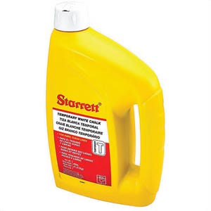 Starrett® SC4WHT Standard Powdered Chalk, White, 4 lb Capacity, Bottle Package