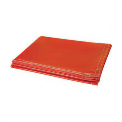 Steiner® 338-6X6 ArcView™ Flame Retardant Welding Curtain, 6 ft L x 6 ft W, 14 mil Thick, Orange