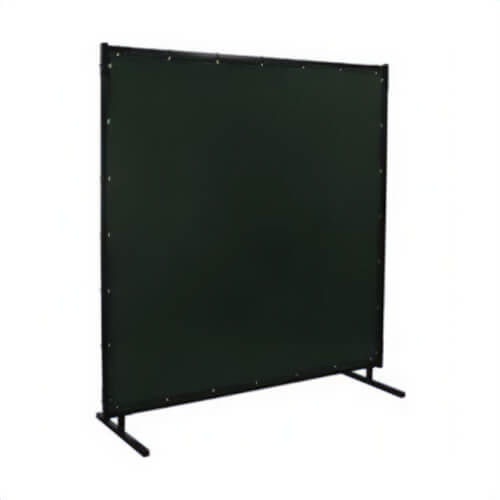 Steiner® 533HD-6X8 Flame Retardant Heavy Duty Welding Screen, 6 ft H x 8 ft W, 14 mil Thick, Tinted Transparent Vinyl, Dark Green
