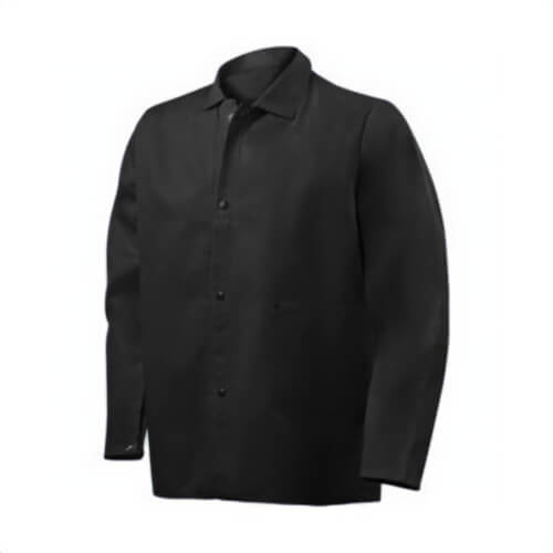 Steiner® Weldlite™ 1080-X Anti-Static Flame Retardant Jacket, XL, Cotton, Black, Resists: Mildew and Rot, Specifications Met: ASTM D6413-10
