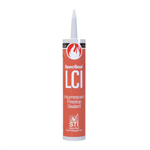 STI® LCI300 Intumescent Firestop Sealant, Tube Container, Paste Form, Red, Mild Acrylic Odor/Scent, 40 to 95°F