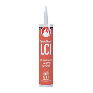 STI® LCI300 Intumescent Firestop Sealant, Tube Container, Paste Form, Red, Mild Acrylic Odor/Scent, 40 to 95°F