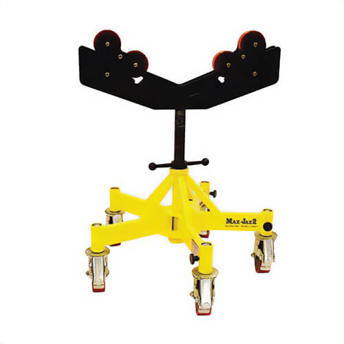 Sumner 786451 Max-Jax 2 Kit with Drop Slot Head and Rocking Roller, 4 to 36 in Pipe, 4500 lb Load, 23 in OAH