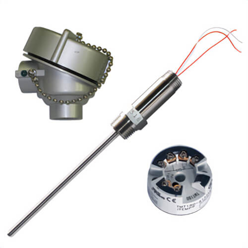 Tel-Tru® NPAA3209A101E0000 Industrial RTD Thermometer Probe, -60°/500°F, 1/2 in NPT, 9 in L Probe, 0.25 in dia Probe