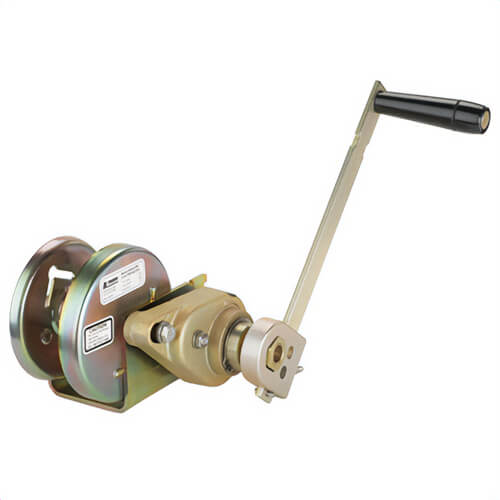 Thern® M4022PB Hand Winch with Brake, Spur Gear, 1/2 ton