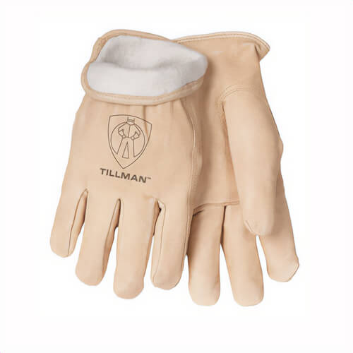 Tillman™ 1412 Winter Glove, Top Grain Pigskin Leather, Moisture Resistant, Pigskin/Fleece Lined