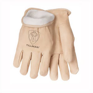 Tillmanâ„¢ 1412 Winter Glove, Top Grain Pigskin Leather, Moisture Resistant, Pigskin/Fleece Lined