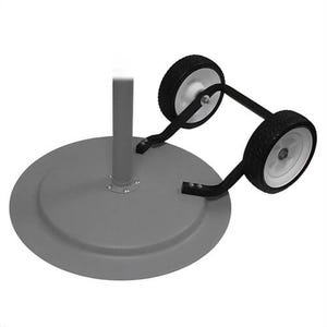 TPI ACMWK Standard Wheel Kit, For Use with Industrial Assembled Maximum Duty Circulator and Industrial Heavy Duty Yellow Air Circulator, Black