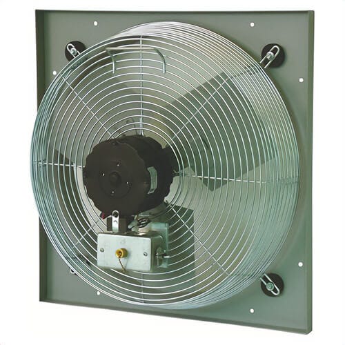 TPI CE30DV 1-Phase Direct Drive Standard Exhaust Fan, 30 in dia Blade, 120 VAC, 3080/3950 CFM Flow Rate, 2 Speeds, 33-1/2 in W