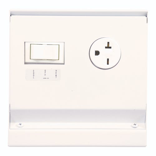 TPI Transfer Switch, For Use With: 2900C Series Electric Baseboard Heavy Duty Commercial Convection Heater, 240 VAC, 16 A, White, Domestic