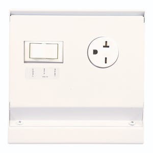 TPI Transfer Switch, For Use With: 2900C Series Electric Baseboard Heavy Duty Commercial Convection Heater, 240 VAC, 16 A, White, Domestic