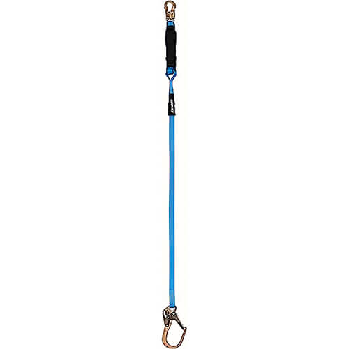 Tractel® C106H tracpac High-Abrasion Shock Absorbing Lanyard, 6 ft, 2 Arms, 1-3/16 in dia Web, 900 lb Capacity
