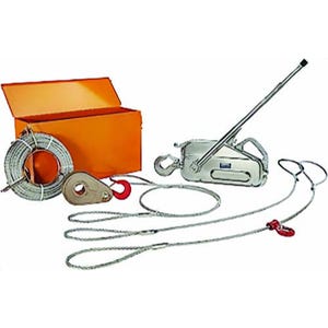 Tractel® RESCUE TU28K Griphoist®/Tirfor® TU28 Rescue Kit, 2 ton, 4000 lb Capacity