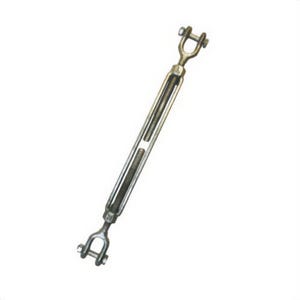 Turnbuckle, Jaw/Jaw End/End, 3/4 in Thread dia, Working Load: 5200 lb, 18 in Take Up, 0.62 in Closed Length, Drop Forged Steel