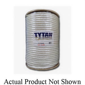 Tytan NY14600 3-Strand Flexible Premium Twisted Rope, 1/4 in dia x 600 ft L, Nylon, 165 lb Load