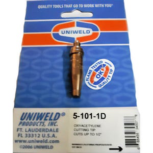 Uniweld® 5-101-1D Cutting Tip for use with Acetylene, 3/4 in to 1 in