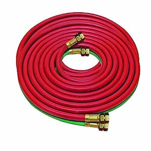 Uniweld® H44B Welding Hose, Oxyacetylene Twin, 1/4 in Nominal, Hose End Style, 50 ft Length, Green/Red