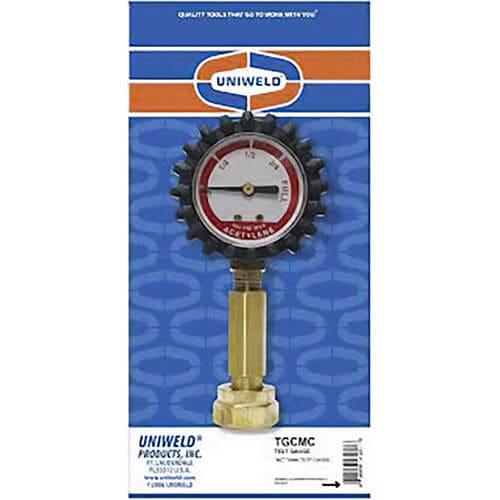 Uniweld® TGCMC Acetylene Mc Tank Contents Test Gauge