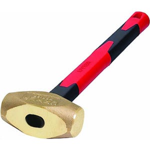 Urrea® 1432FV Brass Hammer, 62 oz, FV Handle