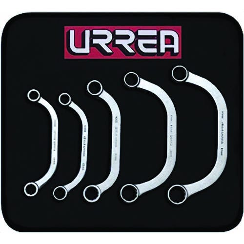 Urrea® 1700CM Wrench Set, Standard Obstruction Satin, 5 pc