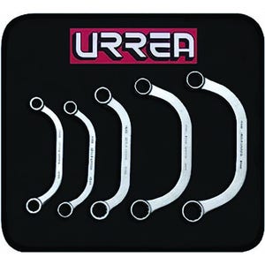 Urrea® 1700CM Wrench Set, Standard Obstruction Satin, 5 pc