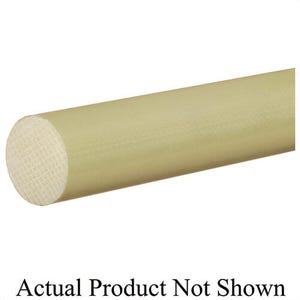 USA Sealing BULK-CR-GFR4-84 G10/FR4 Grade Glass Based Oversized Composite Rod, Garolite, 5/8 in dia x 2 ft L, Yellow