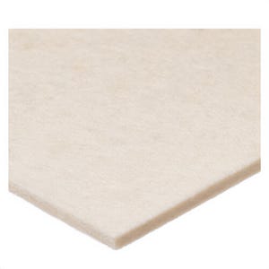 USA Sealing BULK-FS-F1-20 Felt Sheet, Felt, 1/8 in Thick, 36 in L x 12 in W, F1 Grade