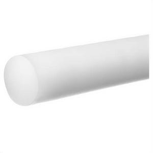 USA Sealing BULK-PR-PTFE-38 Plastic Rod, PTFE, 5/8 in dia x 1 ft L, White
