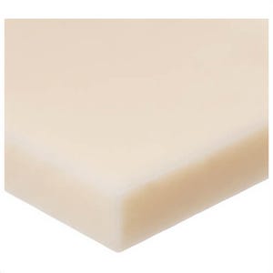 USA Sealing BULK-PS-NYL-158 Plastic Bar, Nylon 6/6, 24 in L x 1-1/2 in W x 1/2 in Thick, Off-White