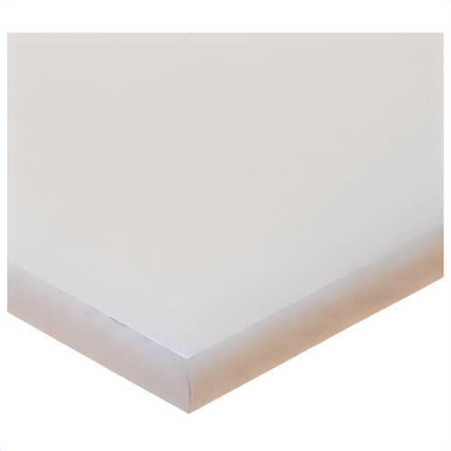 USA Sealing BULK-PS-PP-19 Plastic Sheet, Polypropylene, 24 in L x 24 in W x 1/16 in Thick, Semi-Clear White