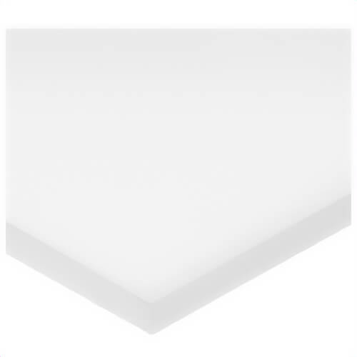 USA Sealing BULK-PS-PTFE-19 Plastic Sheet, PTFE, 24 in L x 12 in W x 1/32 in Thick, White