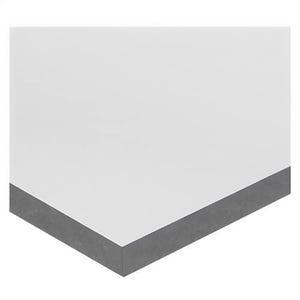 USA Sealing BULK-PS-PVC-350 Multi-Purpose Standard Grade Plastic Sheet with Plain Backing, PVC, 16 in L x 16 in W x 3/8 in Thick, Opaque Gray