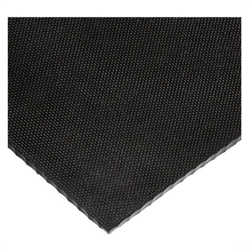 USA Sealing BULK-RS-N40TXT-7 Multi-Purpose Textured Grade Rubber Sheet, Neoprene, 12 in L x 12 in W x 1/32 in Thick, Black