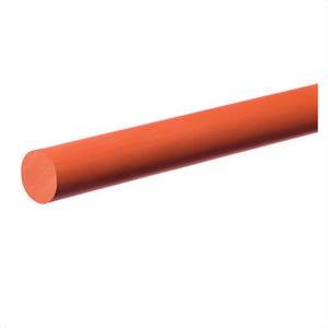 USA Sealing ZUSA-RC-497 Food Grade High Temperature Cord Stock, 1/4 in dia x 10 ft L Coil, 70 Shore A Durometer, Silicone, Red, Domestic