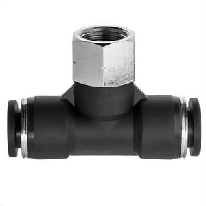 USA Sealing ZUSA-TF-PTC-525 Branch Tee, 1/4 x 1/8 x 1/4 in Nominal, Push-to-Connect Tube x FNPT x Push-to-Connect Tube End Style, Nylon, Import