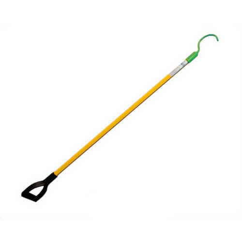 Utility Solutions USCH-006-SH Blue Stripe® Cable Hook Stick with Shovel Handle, Hi-Viz, Tempered Steel, 1.25 in dia, 6 ft