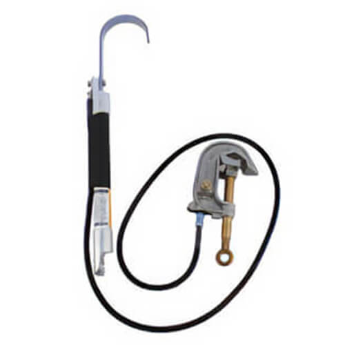 Utility Solutions USDH-001-SE Blue Stripe® Discharge Hook Attachment with Spline End, 1.25 in dia, 1 ft