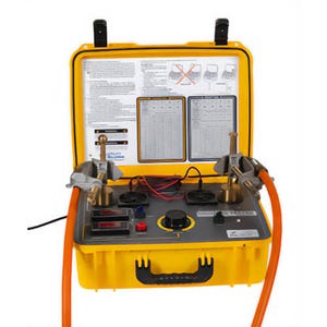 Utility Solutions USGT-600 Protective Ground Tester, #2 to Double 4/0 and Plug, 120V, 15 amp