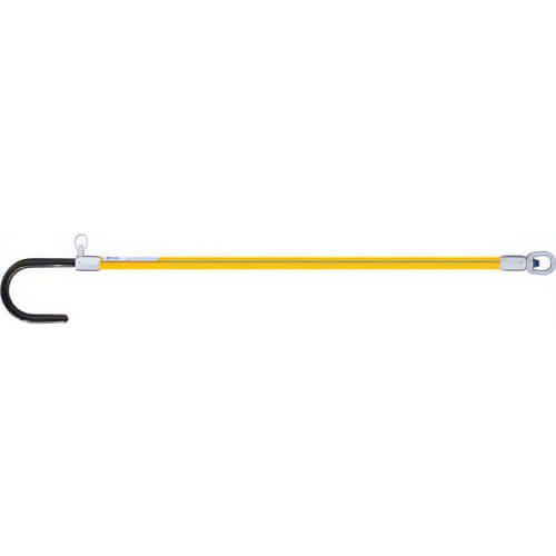 Utility Solutions USLS-022-XARM Blue Stripe® Link Stick with Crossarm and Swivel Eye, 22 in Fiberglass, 5 in Hook, 1,500 lb