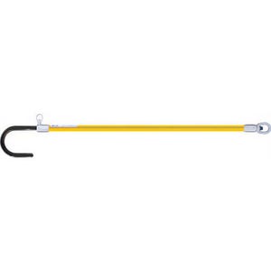 Utility Solutions USLS-022-XARM Blue Stripe® Link Stick with Crossarm and Swivel Eye, 22 in Fiberglass, 5 in Hook, 1,500 lb
